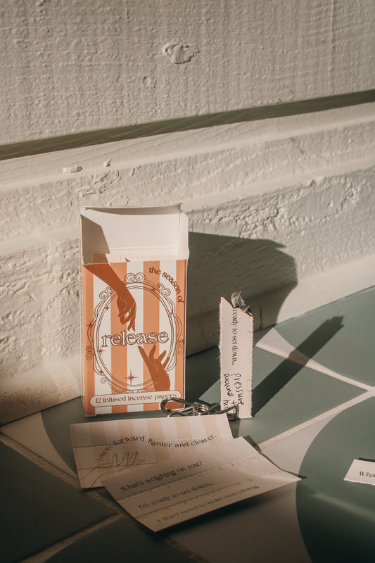 Release Kit: Spiced Ember Paper Incense for Letting Go